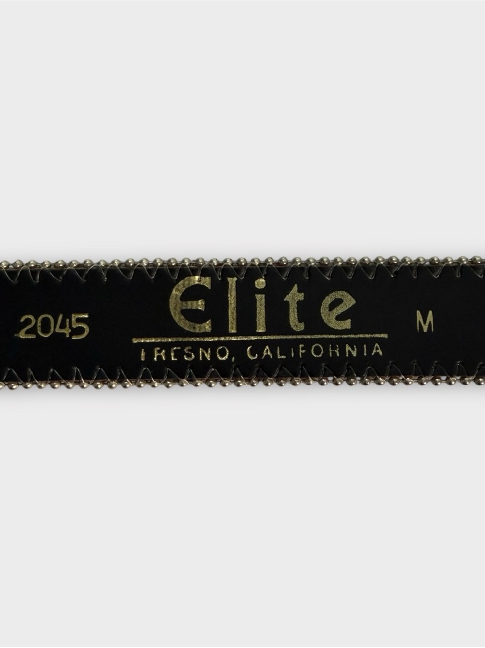 Vintage Elite Fresno CA Woven Tapestry Belt M Southwestern Boho Silver Buckle - Picture 5 of 6